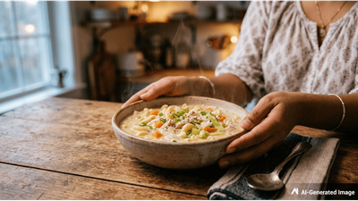 Chicken Sopas: A Filipino Macaroni Soup with Chicken and Milk