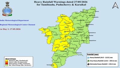 Tamil Nadu Weather Update: RMC Warns of Heavy Rain in 11 Districts