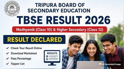 TBSE Madhyamik Result 2026 Declared; Steps To Check Result