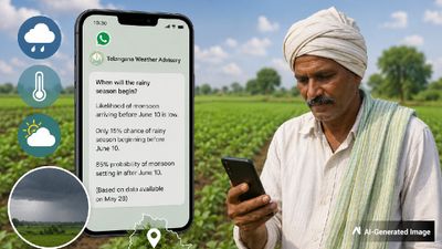 Telangana Launches AI-Powered Weather Advisory Service for 15 Lakh Farmers Under Rythu Bharosa