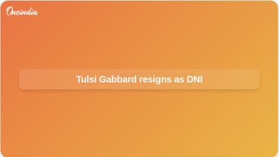 Tulsi Gabbard resignation as Director of National Intelligence cited husband’s cancer