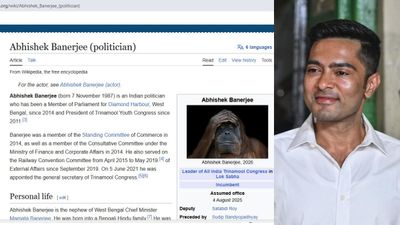 Abhishek Banerjee’s Wikipedia Photo Replaced By An Animal As TMC Trails In Bengal After 15 Years