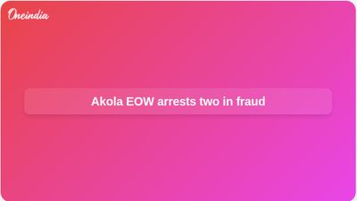 Akola farmland fraud: EOW arrests two after alleged forged Aadhaar land sale