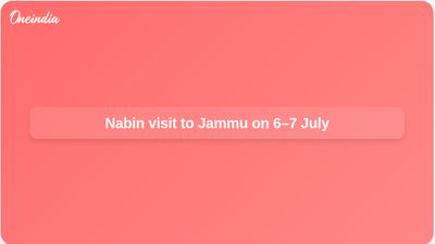 Nitin Nabin Jammu visit set for 6–7 July to review BJP organisation in Jammu and Kashmir
