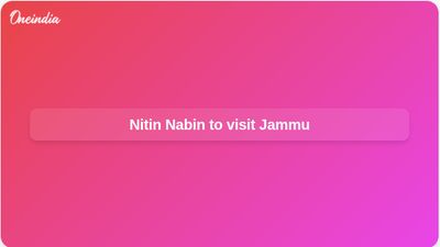 Nitin Nabin Jammu visit set for July 6–7 as BJP reviews organisation in Jammu and Kashmir