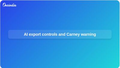 AI export controls: Carney warns reliance on US providers after Anthropic limits