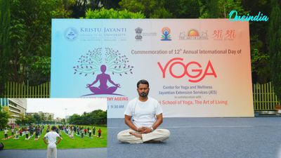 Kristu Jayanti University Marks 12th International Day Of Yoga With Focus On ‘Healthy Ageing'