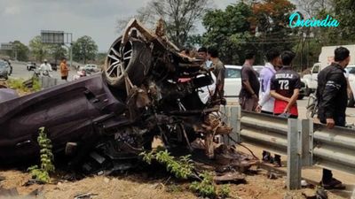 BMW Z4 Torn Apart In Deadly Highway Crash In Badlapur, Two Killed Returning From Birthday Party, Probe On