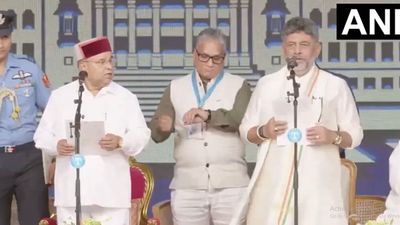 Karnataka CM Swearing-in: DK Shivakumar Takes Oath As Chief Minister With 13 Cabinet Ministers