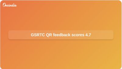 GSRTC QR-code passenger feedback expands network-wide, reports 4.7 out of 5 satisfaction