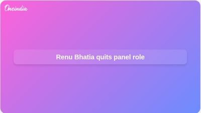 Renu Bhatia resignation: Haryana Women Commission chief quits amid Kurukshetra nurses protest