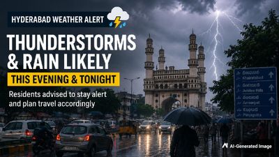 Thunderstorms, Rain Likely Across Parts Of Hyderabad This Evening; Residents Advised Caution