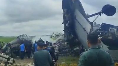 IAF AN-32 Aircraft Crashes at Assam's Jorhat Airbase; Pilot Feared Dead