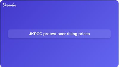 Rising prices protest in Jammu as JKPCC targets LPG and fuel inflation