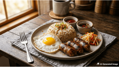 Silog: A Classic Filipino Breakfast of Egg, Fried Rice and Add-ons