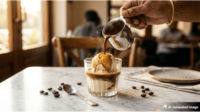 Affogato: Classic Italian Gelato with Espresso Dessert Delicacy for Coffee Lovers