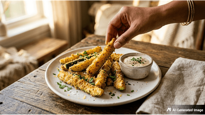 Air Fried Zucchini Recipe Delivers Quick, Crispy Vegan Side Dish for Any Meal