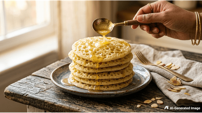 Algerian Baghrir Semolina Pancakes: Quick, Easy Flatbread for Breakfast