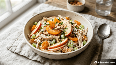 Apricot Chicken Salad: Quick, Healthy American Recipe in 15 Minutes