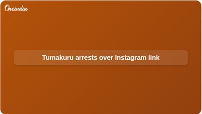 Tumakuru arrests linked to alleged Pakistan Instagram contact, police say