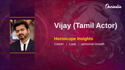 Vijay Horoscope for Cancer Leader: Career, Love and Health Insights