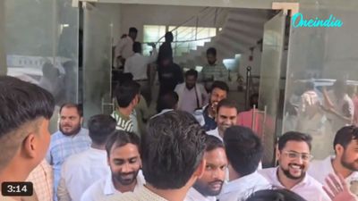 Ayodhya Development Authority Office Staircase Collapses; Panic Grips Crowded Building
