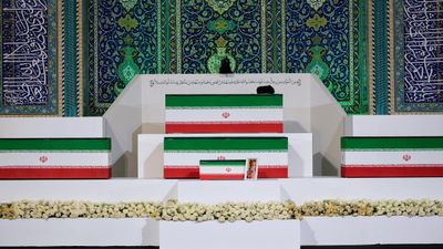 ‘Revenge, Revenge’: Furious Chants Fill Tehran as Millions Gather for Khamenei’s Funeral
