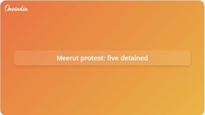 Meerut protest road blockade: five detained as police deny assault allegation