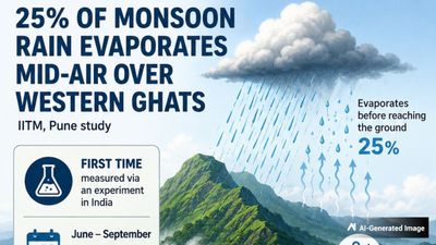 About 25% of Rainfall Evaporates Before Reaching the Ground During Monsoon: New IITM Research