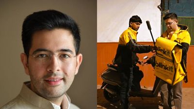 ಬ್ಲಿಂಕಿಟ್‌ ಬಾಯ್‌ ಆಗಿ ಡೆಲಿವರಿ ಕೆಲಸ ಮಾಡಿದ ಸಂಸದ ರಾಘವ್ ಚಡ್ಡಾ