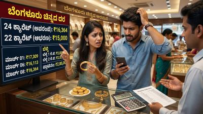 Gold Rate: ಸತತ ಇಳಿಕೆಯ ನಂತರ ಚಿನ್ನದ ಬೆಲೆ ಮತ್ತೆ ಏರಿಕೆ: ಬೆಂಗಳೂರಿನಲ್ಲಿ ಇಂದಿನ ಚಿನ್ನ-ಬೆಳ್ಳಿ ದರ ವಿವರ ಇಲ್ಲಿದೆ ನೋಡಿ