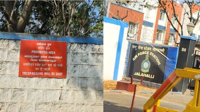 ಅನಧಿಕೃತವಾಗಿ ಪ್ರವೇಶಿಸಿದರೆ ಗುಂಡು ಹಾರಿಸಲಾಗುವುದು: ಸಾಮಾಜಿಕ ಮಾಧ್ಯಮದಲ್ಲಿ ಚರ್ಚೆ ಹುಟ್ಟುಹಾಕಿದ ವಾಯುಪಡೆಯ ಸೂಚನಾ ಫಲಕ