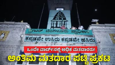 GBA Voters List: 369 ವಾರ್ಡ್‌ಗಳಲ್ಲಿದ್ದಾರೆ 88.95 ಲಕ್ಷ ಮತದಾರರು; ಅಂತಿಮ ಪಟ್ಟಿ ಅಂಕಿ ಸಂಖ್ಯೆ ಇಲ್ಲಿದೆ