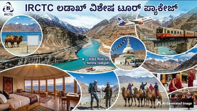 ಬಿಸಿಲಿನ ಬೇಗೆಯಿಂದ ಪಾರಾಗಲು ಮಂಜಿನ ನಗರಿಗೆ ಹಾರಲು ಸಿದ್ಧರಾಗಿ: ಲಡಾಖ್ ವಿಶೇಷ ಟೂರ್ ಪ್ಯಾಕೇಜ್ ಘೋಷಿಸಿದ IRCTC