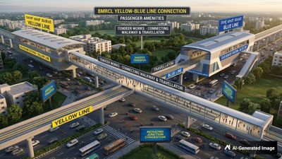 Silk Board: ಹಳದಿ-ನೀಲಿ ಮೆಟ್ರೋ ಲೈನ್ ಪ್ರಯಾಣಿಕರಿಗಾಗಿ 'ಟ್ರಾವೆಲೇಟರ್-ಕನೆಕ್ಟಿಂಗ್ ವಾಕ್‌ವೇ ಸಂಪರ್ಕ