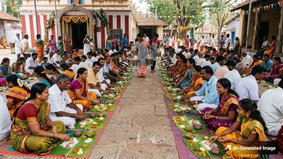 ಹುಣಸೂರಿನಲ್ಲಿ ಅಸ್ಪೃಶ್ಯತೆ ಅಳಿಸುವ ಐತಿಹಾಸಿಕ ಹೆಜ್ಜೆ: ದೇವಾಲಯದಲ್ಲಿ ದಲಿತ-ಬ್ರಾಹ್ಮಣ ಸಹಪಂಕ್ತಿ ಭೋಜನ