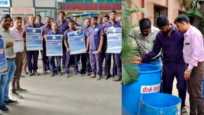 ರಾಷ್ಟ್ರೀಯ ಡೆಂಗ್ಯೂ ದಿನಾಚರಣೆ: ಬಿಎಂಟಿಸಿ ಕಾರ್ಯಾಗಾರದಲ್ಲಿ ಜಾಗೃತಿ, ಲಾರ್ವಾ ಸಮೀಕ್ಷೆ ಪ್ರಾತ್ಯಕ್ಷಿಕೆ