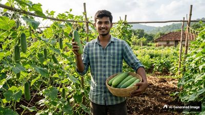 Organic Farming: ಸೌತೆ ಬೆಳೆದು 23 ದಿನದಲ್ಲೇ 1.5 ಲಕ್ಷ ರೂ. ಗಳಿಸಿದ ITI ಯುವಕ