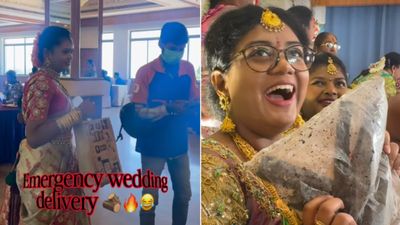ಮದುವೆ ಮಂಟಪಕ್ಕೂ ಬಂತು 'ಸ್ವಿಗ್ಗಿ ಇನ್‌ಸ್ಟಾಮಾರ್ಟ್' ಡೆಲಿವರಿ; Video Viral