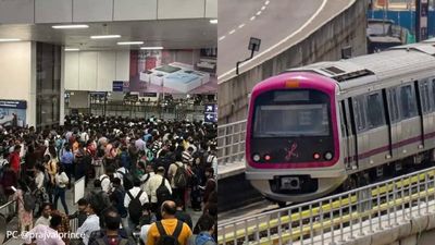 Namma Metro: ರಾತ್ರಿಯಿಡೀ ಕಾರ್ಯ ಯಶಸ್ವಿ, ವೈಯರ್ ಸ್ಪೋಟದಿಂದ ನಿಂತಿದ್ದ ಮೆಟ್ರೋ ಸಂಚಾರ ಪುನಃ ಆರಂಭ