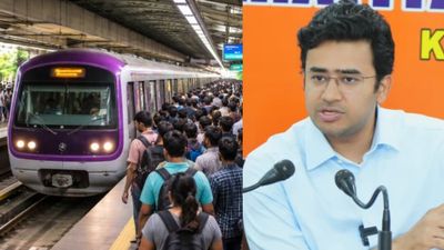 Namma Metro: ಮೆಟ್ರೋ ಸೇವೆಯಲ್ಲಿ 20ಕ್ಕೂ ಹೆಚ್ಚು ಬಾರಿ ತಾಂತ್ರಿಕ ದೋಷ; ಅಂತಾರಾಷ್ಟ್ರೀಯ ಮಾನದಂಡ ಪಾಲಿಸಿ: ತೇಜಸ್ವಿ ಸೂರ್ಯ