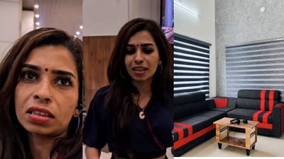 വീട് തിരിച്ചുകൊടുക്കുമോ? ബഹ്‌റൈനില്‍ നിന്ന് എത്തിയ രേണുവിന്റെ മറുപടി; 'ഞാന്‍ ടെന്‍ഷനിലാണ്'