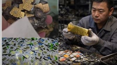 പഴയ സിം കാർഡുകളിൽ സ്വർണം, യുവാവ് വേർതിരിച്ചെടുത്തത് 27 ലക്ഷം വില വരുന്ന സ്വർണം, വൈറലായി വീഡിയോ