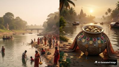 സ്വർണ നിധി തേടി ഗ്രാമീണർ ഗോദാവരി നദിയിലേക്ക്; ആഭരണങ്ങൾ, നാണയങ്ങൾ ഒക്കെ കണ്ടെത്താൻ തീവ്ര ശ്രമം