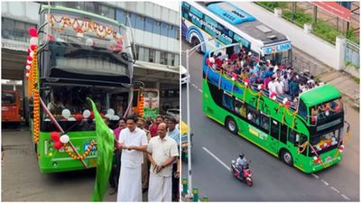 കെഎസ്ആര്‍ടിസി ഡബിള്‍ ഡക്കര്‍ ബസ് കോഴിക്കോടും; 3 മണി മുതല്‍ സര്‍വീസ്, തുറന്ന ബസില്‍ നഗരം ചുറ്റാം