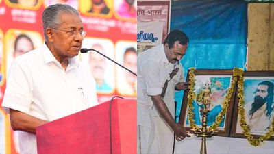  'ഗോൾവാൾക്കറുടെ ഫോട്ടോയ്ക്കു മുന്നിൽ താണുവണങ്ങിയത് ഏത് ഡീൽ ആയിരുന്നു?' വിഡി സതീശനോട് മുഖ്യമന്ത്രി