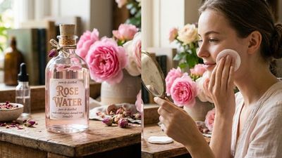 7 ദിവസം റോസ് വാട്ടർ മാത്രം മുഖത്ത് രാത്രി പുരട്ടിയാൽ എന്ത് മാറ്റം സംഭവിക്കും? അനുഭവം ഇതാ