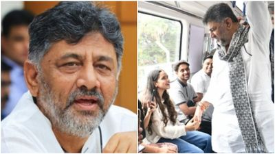 സീറോ ട്രാഫിക് ഒഴിവാക്കി മുഖ്യമന്ത്രി; ബെംഗളൂരുവില്‍ ഡികെ ശിവകുമാര്‍ മെട്രോയില്‍, വന്‍ പ്രഖ്യാപനവും