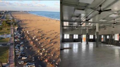  சென்னை மெரினா கடற்கரையில்.. வீடற்றவர்கள் இரவில் தங்க காப்பகம்! அசத்திய மாநகராட்சி