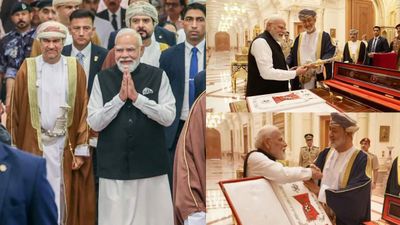 வலுப்பெறும் இந்தியா-ஓமன் உறவு! பிரதமர் மோடிக்கு ஓமனில் உயரிய விருது வழங்கி கவுரவிப்பு!